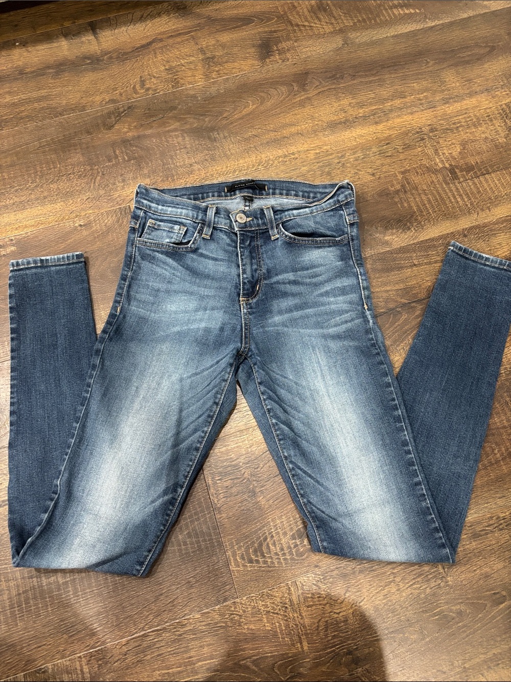 Flying Monkey High-rise Mid Wash Women's Skinny Jeans - Blue